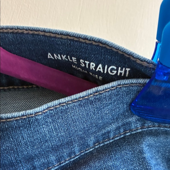 Nicole Miller Straight Leg Jeans in Medium Blue Wash - Picture 3 of 7